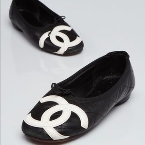 Chanel quilted leather Chambon flats